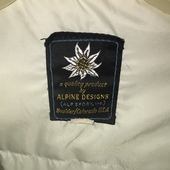 Vintage Alpine Designs Goose Down Puffer Jacket- Size Med - Picture 4 of 7